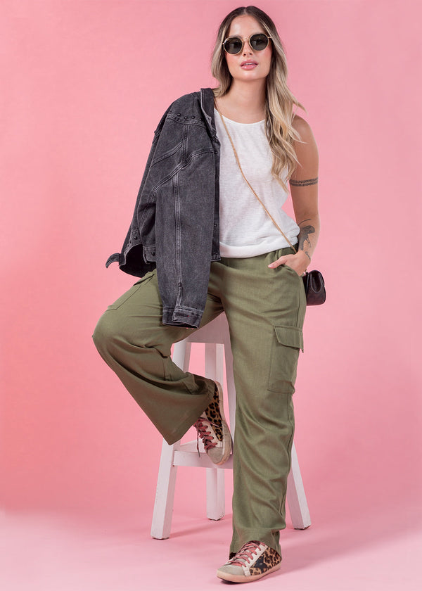 Triana Military Green Pants